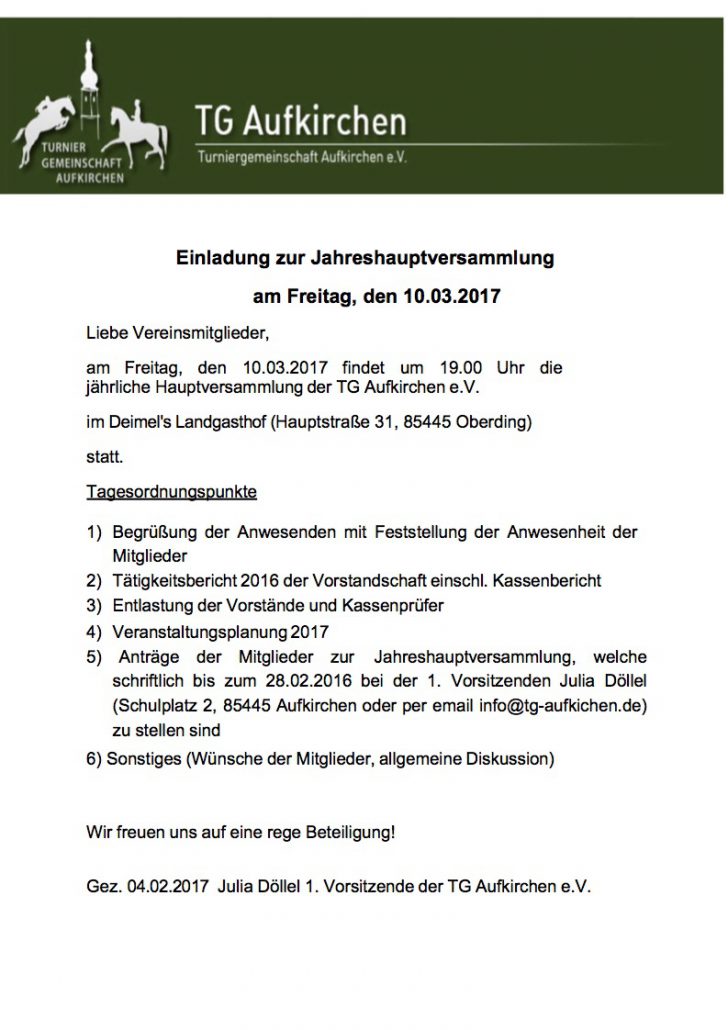 Einladung 2017